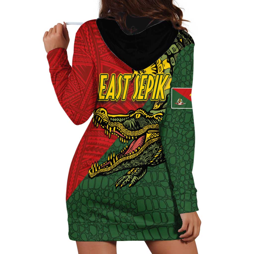 Sepik River Crocodile & Arts Festival Melanesian Pattern Hoodie Dress LT03 - Polynesian Pride