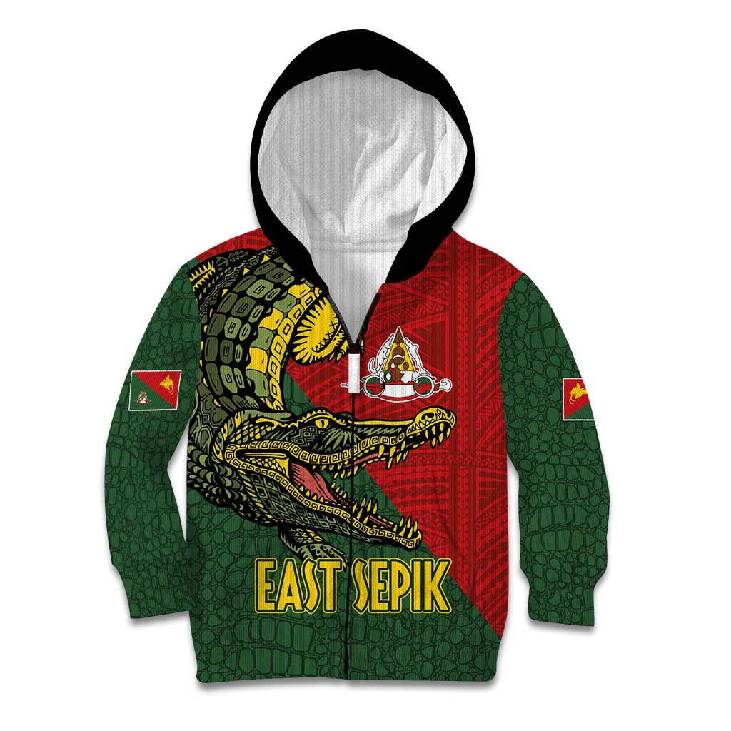Sepik River Crocodile & Arts Festival Melanesian Pattern Kid Hoodie