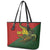 Sepik River Crocodile & Arts Festival Melanesian Pattern Leather Tote Bag