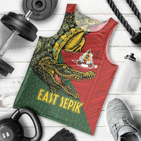 Sepik River Crocodile & Arts Festival Melanesian Pattern Men Tank Top LT03 - Polynesian Pride