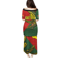 Sepik River Crocodile & Arts Festival Melanesian Pattern Puletasi LT03 - Polynesian Pride