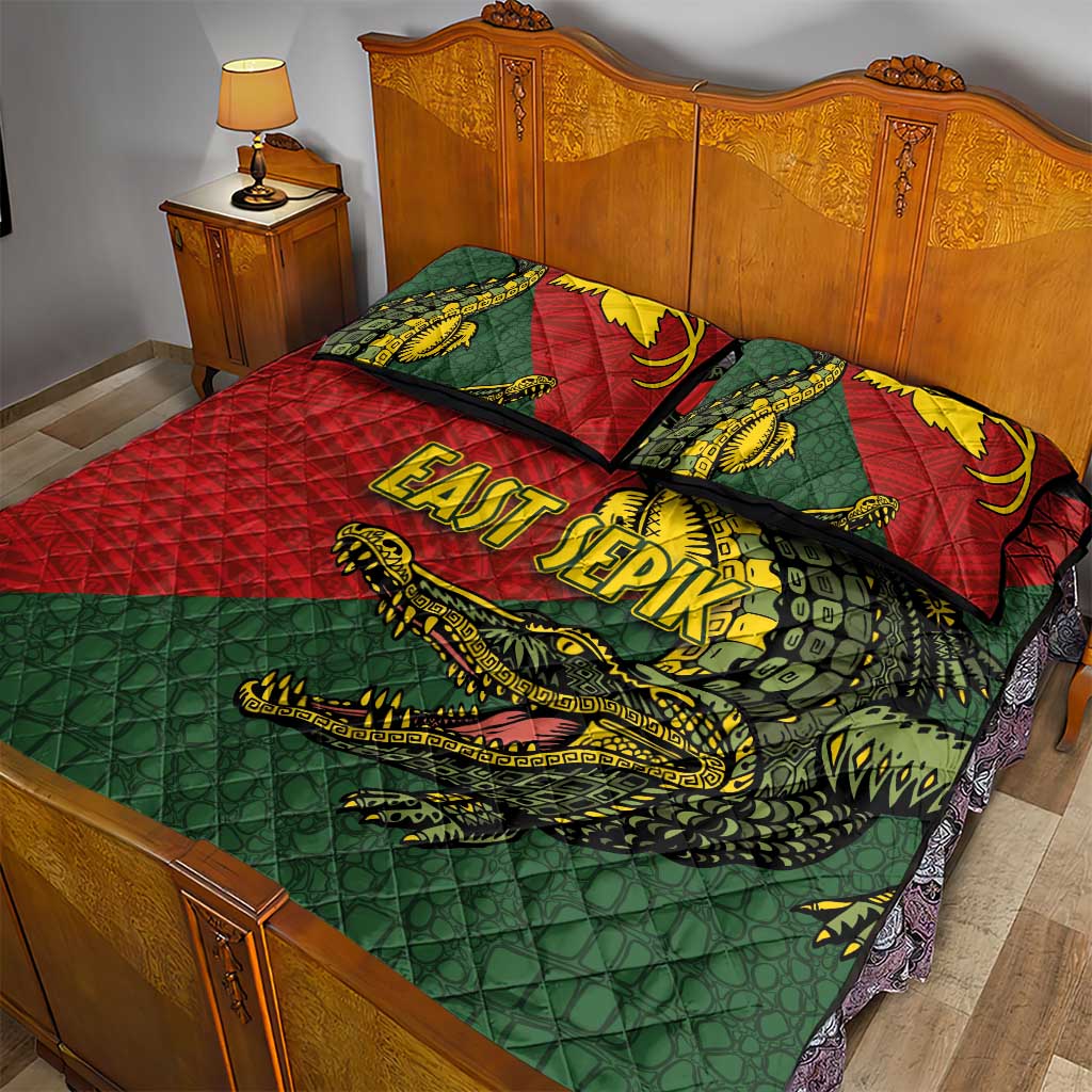 Sepik River Crocodile & Arts Festival Melanesian Pattern Quilt Bed Set LT03 - Polynesian Pride