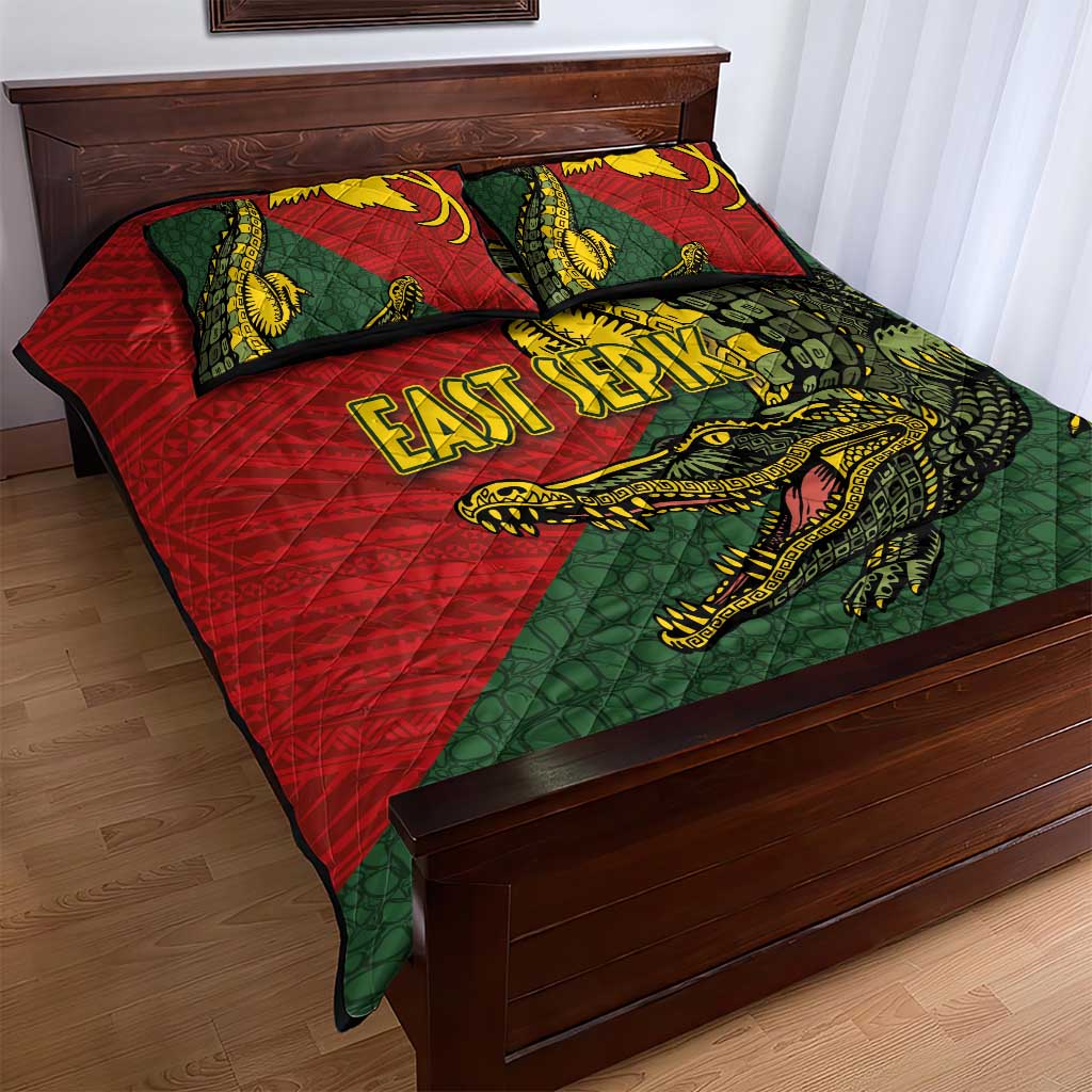 Sepik River Crocodile & Arts Festival Melanesian Pattern Quilt Bed Set LT03 - Polynesian Pride