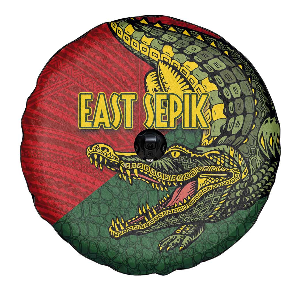Sepik River Crocodile & Arts Festival Melanesian Pattern Spare Tire Cover LT03 - Polynesian Pride