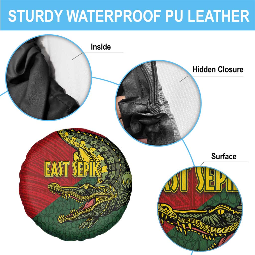 Sepik River Crocodile & Arts Festival Melanesian Pattern Spare Tire Cover LT03 - Polynesian Pride