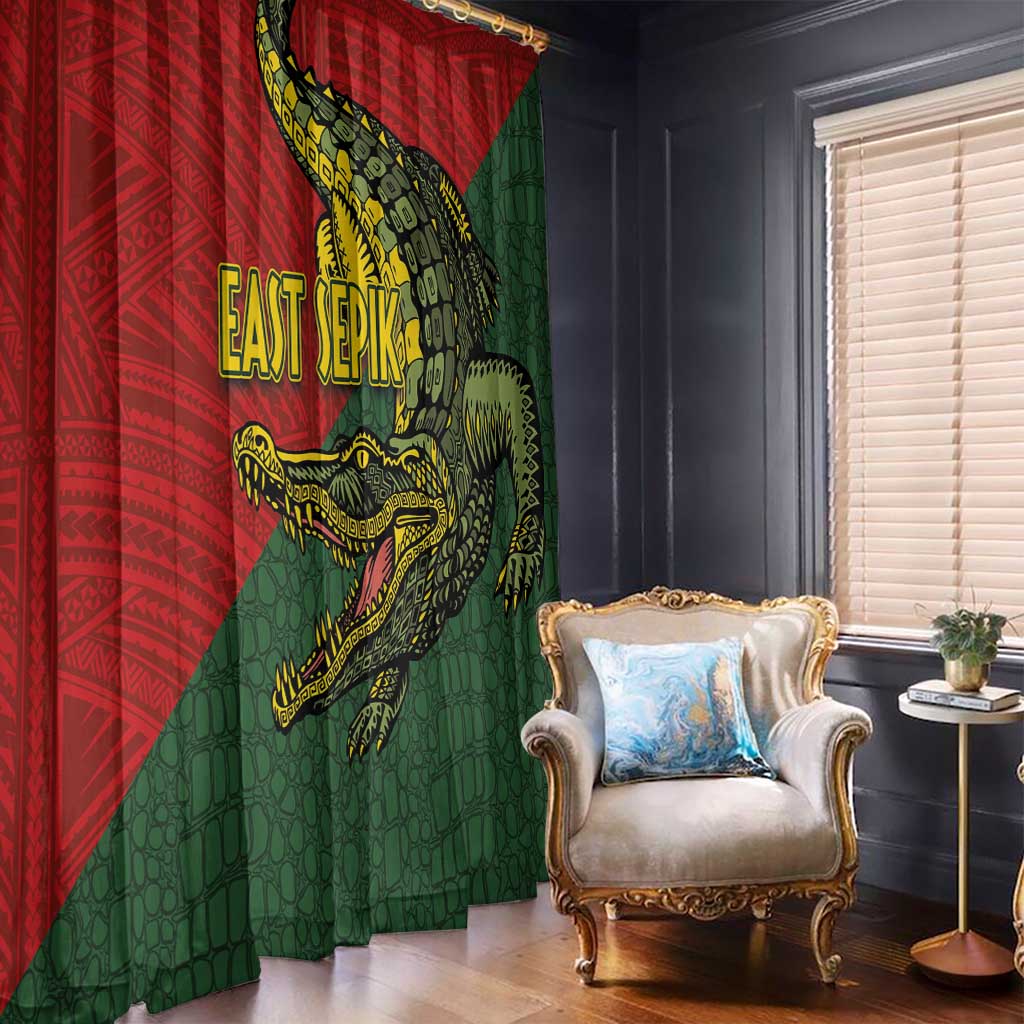Sepik River Crocodile & Arts Festival Melanesian Pattern Window Curtain LT03 - Polynesian Pride