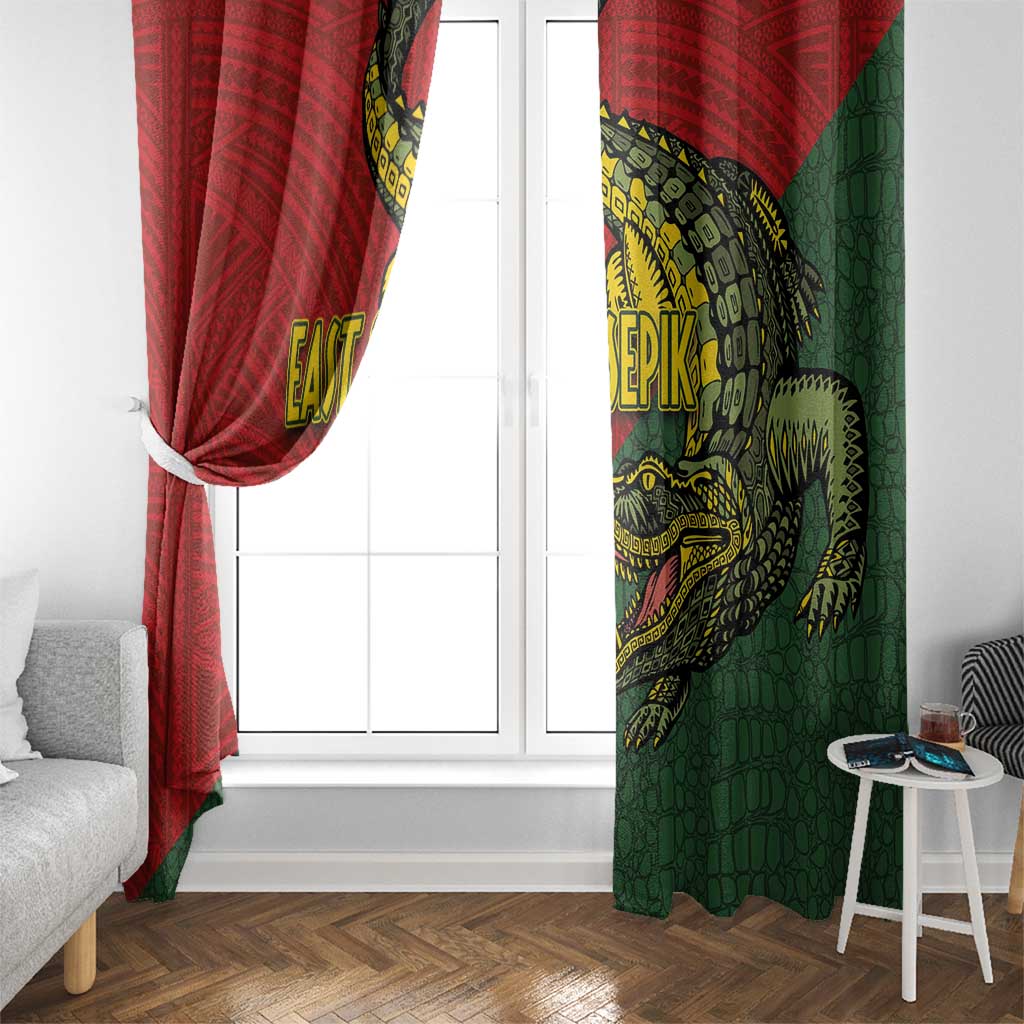 Sepik River Crocodile & Arts Festival Melanesian Pattern Window Curtain LT03 - Polynesian Pride
