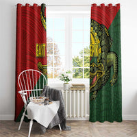 Sepik River Crocodile & Arts Festival Melanesian Pattern Window Curtain LT03 - Polynesian Pride