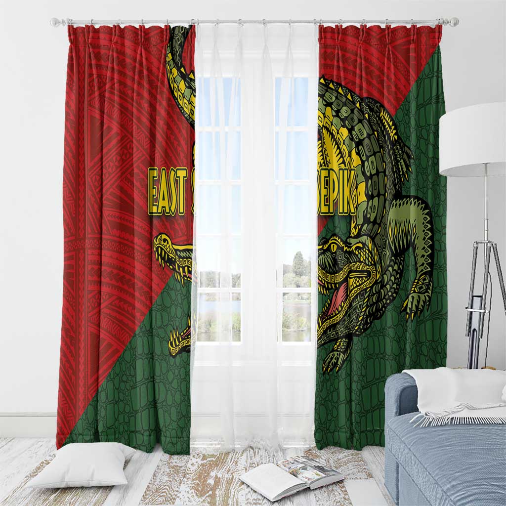 Sepik River Crocodile & Arts Festival Melanesian Pattern Window Curtain LT03 - Polynesian Pride