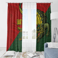 Sepik River Crocodile & Arts Festival Melanesian Pattern Window Curtain LT03 - Polynesian Pride