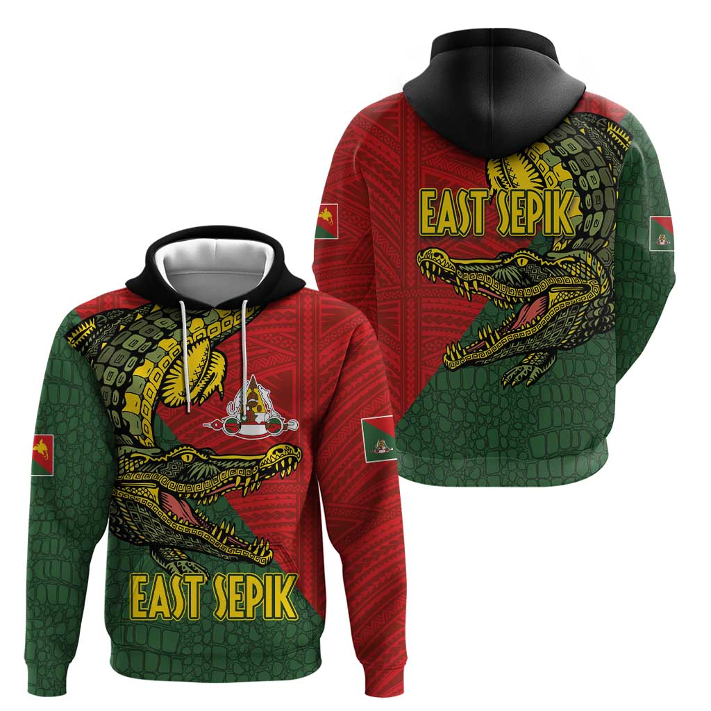 Sepik River Crocodile & Arts Festival Melanesian Pattern Zip Hoodie
