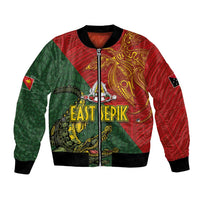 Sepik River Crocodile & Arts Festival Bomber Jacket Bird-of-paradise Melanesian Tattoo