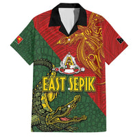 Sepik River Crocodile & Arts Festival Hawaiian Shirt Bird-of-paradise Melanesian Tattoo LT03 Red - Polynesian Pride