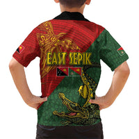 Sepik River Crocodile & Arts Festival Kid Hawaiian Shirt Bird-of-paradise Melanesian Tattoo