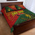 Sepik River Crocodile & Arts Festival Quilt Bed Set Bird-of-paradise Melanesian Tattoo