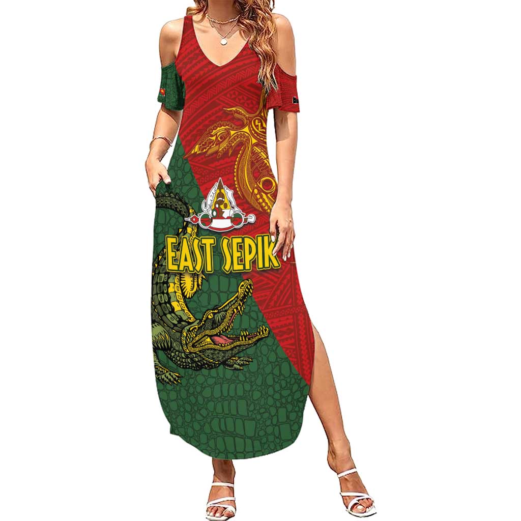 Sepik River Crocodile & Arts Festival Summer Maxi Dress Bird-of-paradise Melanesian Tattoo