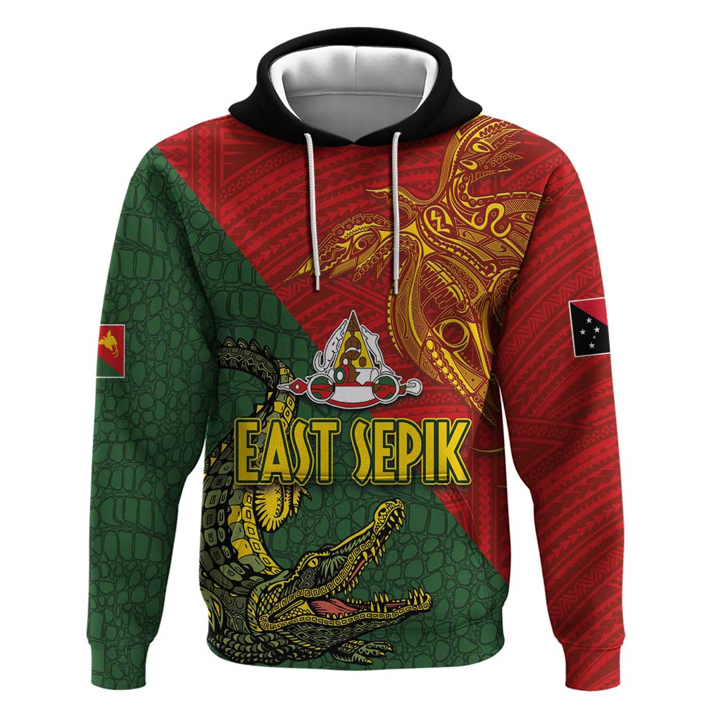 Sepik River Crocodile & Arts Festival Zip Hoodie Bird-of-paradise Melanesian Tattoo