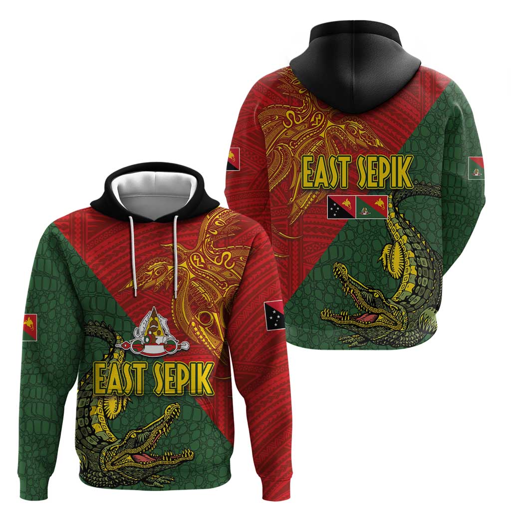 Sepik River Crocodile & Arts Festival Zip Hoodie Bird-of-paradise Melanesian Tattoo