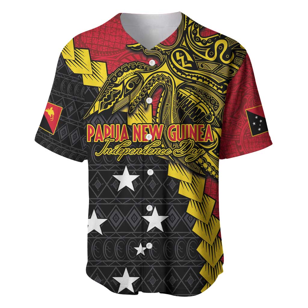 Papua New Guinea Independence Day Baseball Jersey Bird-of-paradise Melanesian Tattoo