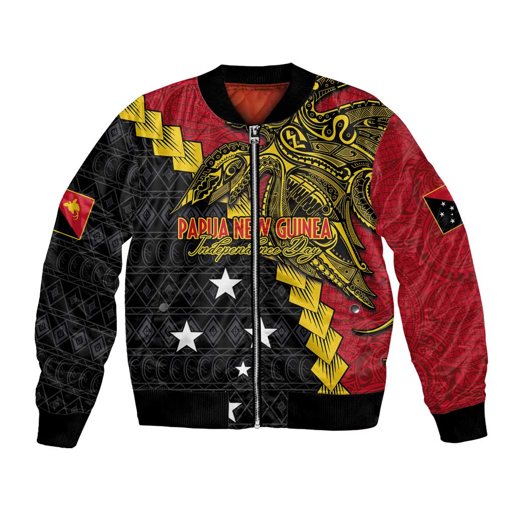 Papua New Guinea Independence Day Bomber Jacket Bird-of-paradise Melanesian Tattoo