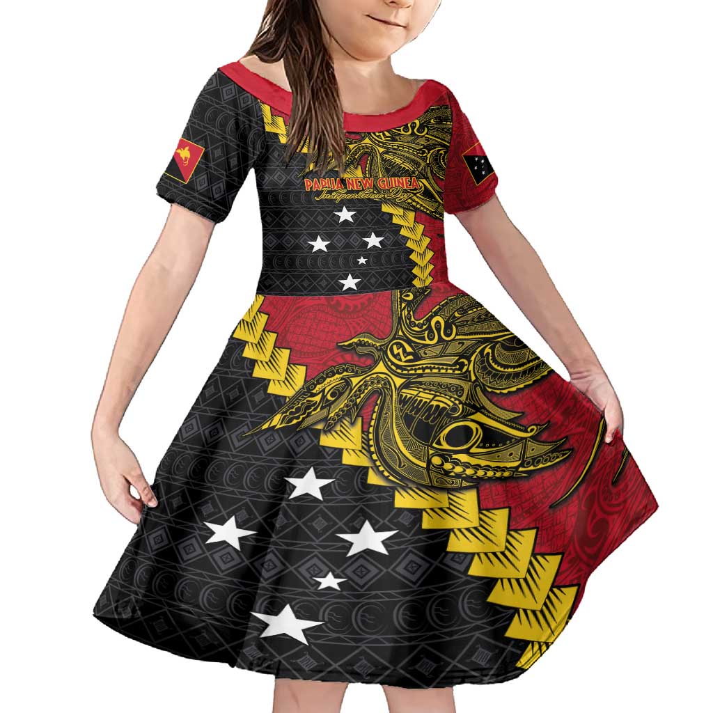 Papua New Guinea Independence Day Family Matching Tank Maxi Dress and Hawaiian Shirt Bird-of-paradise Melanesian Tattoo
