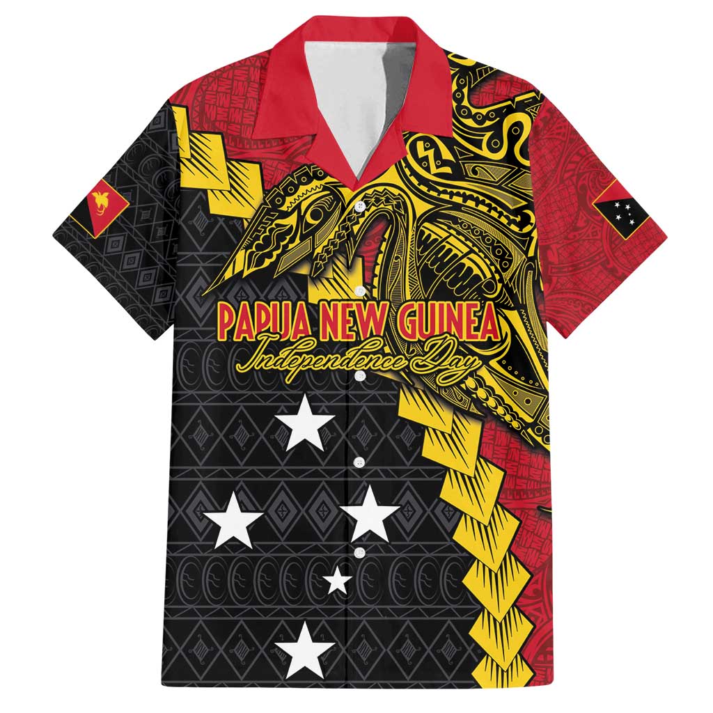 Papua New Guinea Independence Day Family Matching Tank Maxi Dress and Hawaiian Shirt Bird-of-paradise Melanesian Tattoo