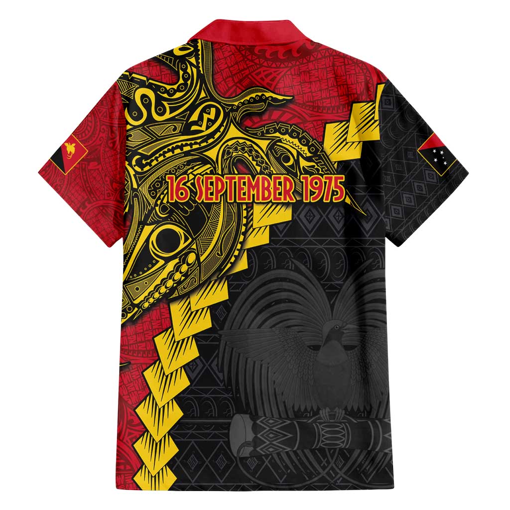 Papua New Guinea Independence Day Family Matching Tank Maxi Dress and Hawaiian Shirt Bird-of-paradise Melanesian Tattoo