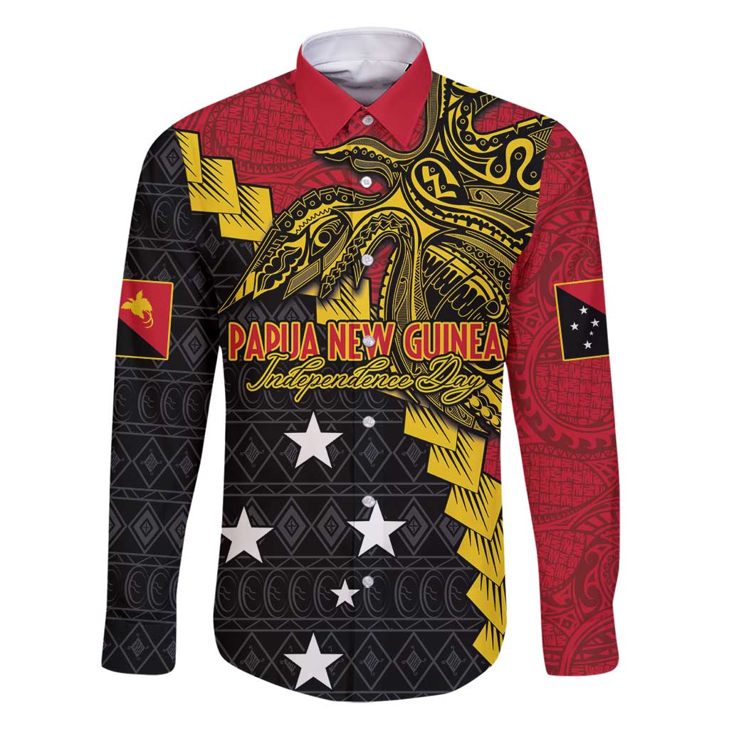 Papua New Guinea Independence Day Family Matching Tank Maxi Dress and Hawaiian Shirt Bird-of-paradise Melanesian Tattoo