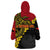 Papua New Guinea Independence Day Wearable Blanket Hoodie Bird-of-paradise Melanesian Tattoo