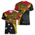 Papua New Guinea Independence Day Women V-Neck T-Shirt Bird-of-paradise Melanesian Tattoo