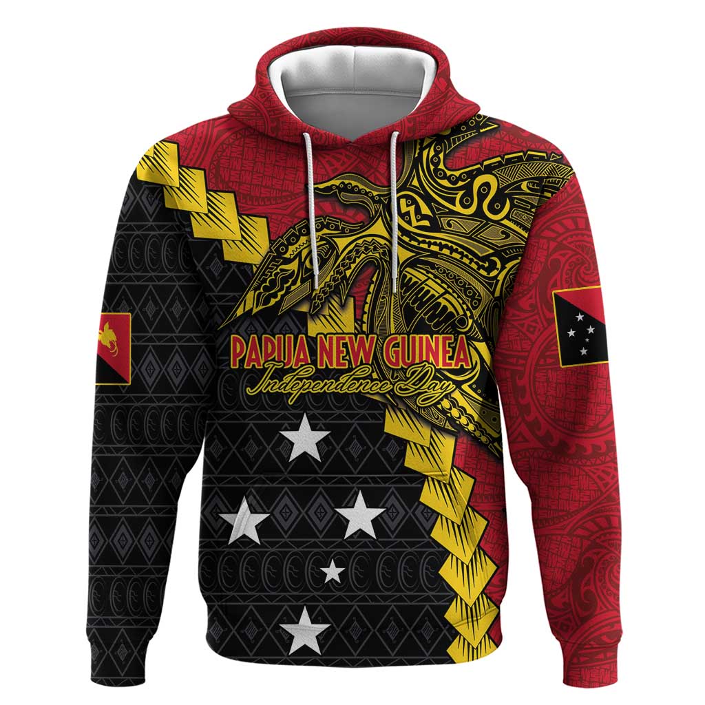 Papua New Guinea Independence Day Zip Hoodie Bird-of-paradise Melanesian Tattoo