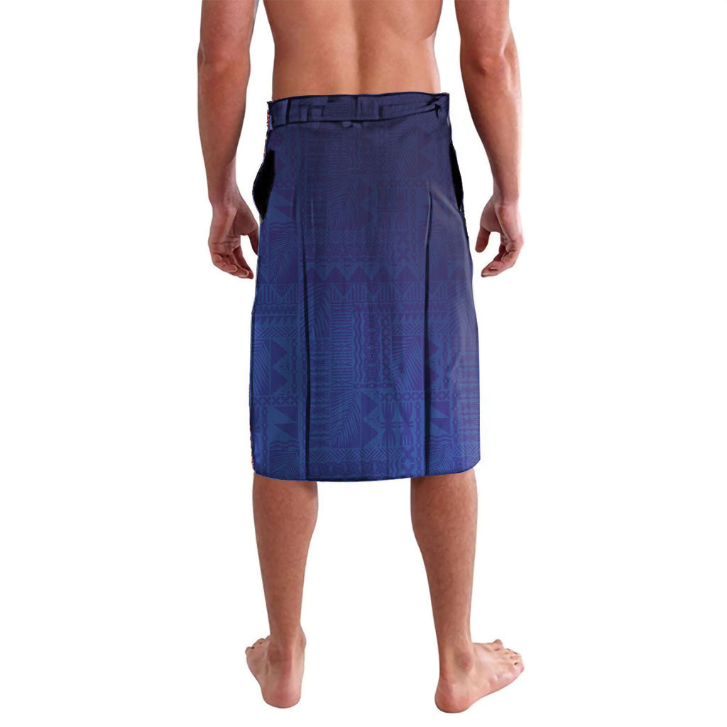 Fiji Day Lavalava Coral Reef with Tapa Motifs and Hibiscus Ocean Vibe LT03 - Polynesian Pride