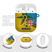 Malampa Fiji Day AirPods Case Tapa and Melanesian Patterns with Coat of Arms LT03 - Polynesian Pride