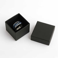 Traditional Samoan Tattoo Art Blue Color Classic Ring LT03 - Polynesian Pride