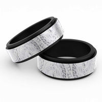 Traditional Polynesian Maori Tattoo White Color Spinner Ring - Polynesian Pride