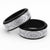 Traditional Samoa Maori Ornament Style White Art Spinner Ring - Polynesian Pride