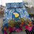 Hawaii Lanai Island Bedding Set Hibiscus Turle and Map with Polynesian Spiral LT03 - Polynesian Pride