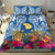 Hawaii Lanai Island Bedding Set Hibiscus Turle and Map with Polynesian Spiral LT03 - Polynesian Pride