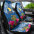 Hawaii Lanai Island Car Seat Cover Hibiscus Turle and Map with Polynesian Spiral LT03 - Polynesian Pride