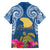 Hawaii Lanai Island Family Matching Long Sleeve Bodycon Dress and Hawaiian Shirt Hibiscus Turle and Map with Polynesian Spiral LT03 - Polynesian Pride