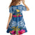 Hawaii Lanai Island Family Matching Off Shoulder Short Dress and Hawaiian Shirt Hibiscus Turle and Map with Polynesian Spiral LT03 - Polynesian Pride