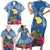 Hawaii Lanai Island Family Matching Short Sleeve Bodycon Dress and Hawaiian Shirt Hibiscus Turle and Map with Polynesian Spiral LT03 - Polynesian Pride