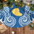 Hawaii Lanai Island Tree Skirt Hibiscus Turle and Map with Polynesian Spiral LT03 - Polynesian Pride