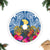 Hawaii Lanai Island Tree Skirt Hibiscus Turle and Map with Polynesian Spiral LT03 - Polynesian Pride