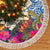 Hawaii Lanai Island Tree Skirt Hibiscus Turle and Map with Polynesian Spiral LT03 - Polynesian Pride