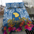 Custom Hawaii Lanai Island Bedding Set Hibiscus Turle and Map with Polynesian Spiral LT03 - Polynesian Pride