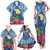 Custom Hawaii Lanai Island Family Matching Tank Maxi Dress and Hawaiian Shirt Hibiscus Turle and Map with Polynesian Spiral LT03 - Polynesian Pride