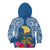 Custom Hawaii Lanai Island Kid Hoodie Hibiscus Turle and Map with Polynesian Spiral LT03 - Polynesian Pride