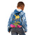 Custom Hawaii Lanai Island Kid Hoodie Hibiscus Turle and Map with Polynesian Spiral LT03 - Polynesian Pride