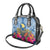 Custom Hawaii Lanai Island Shoulder Handbag Hibiscus Turle and Map with Polynesian Spiral LT03 - Polynesian Pride